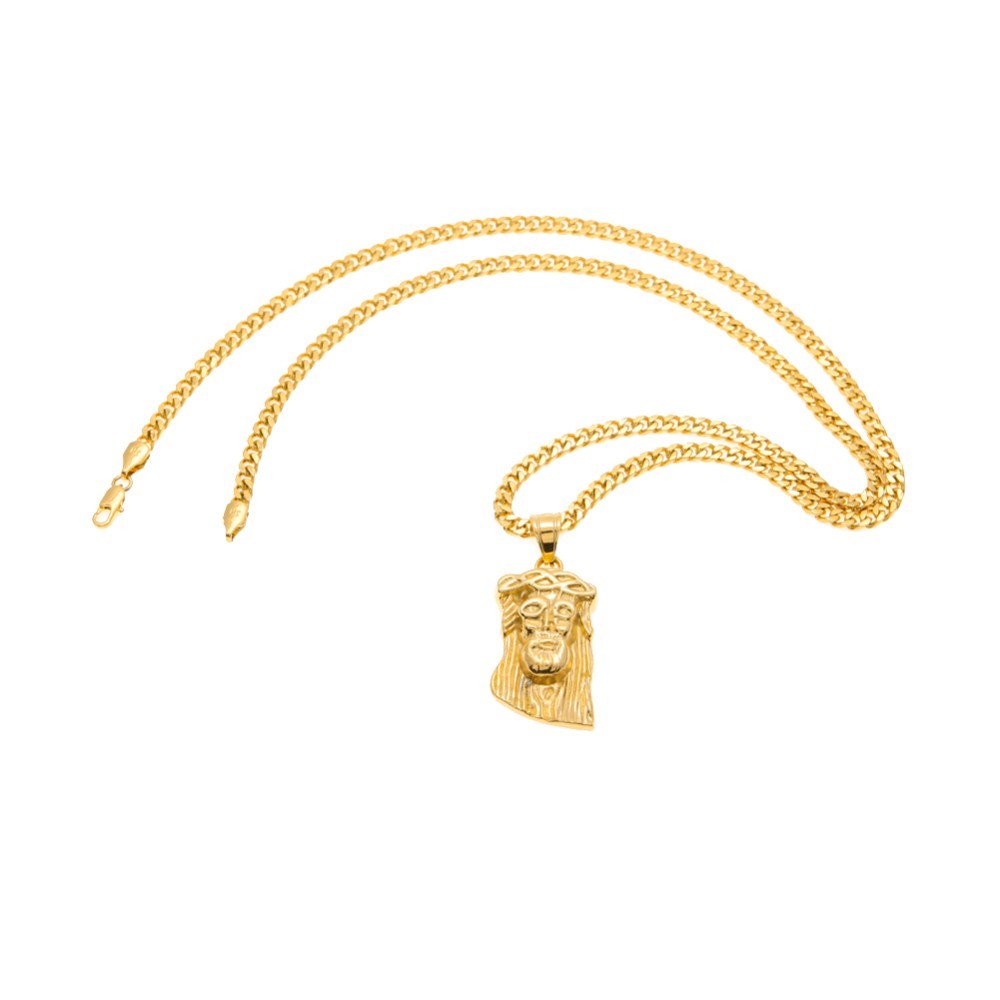 Pendentif Jésus en Acier Inoxydable
