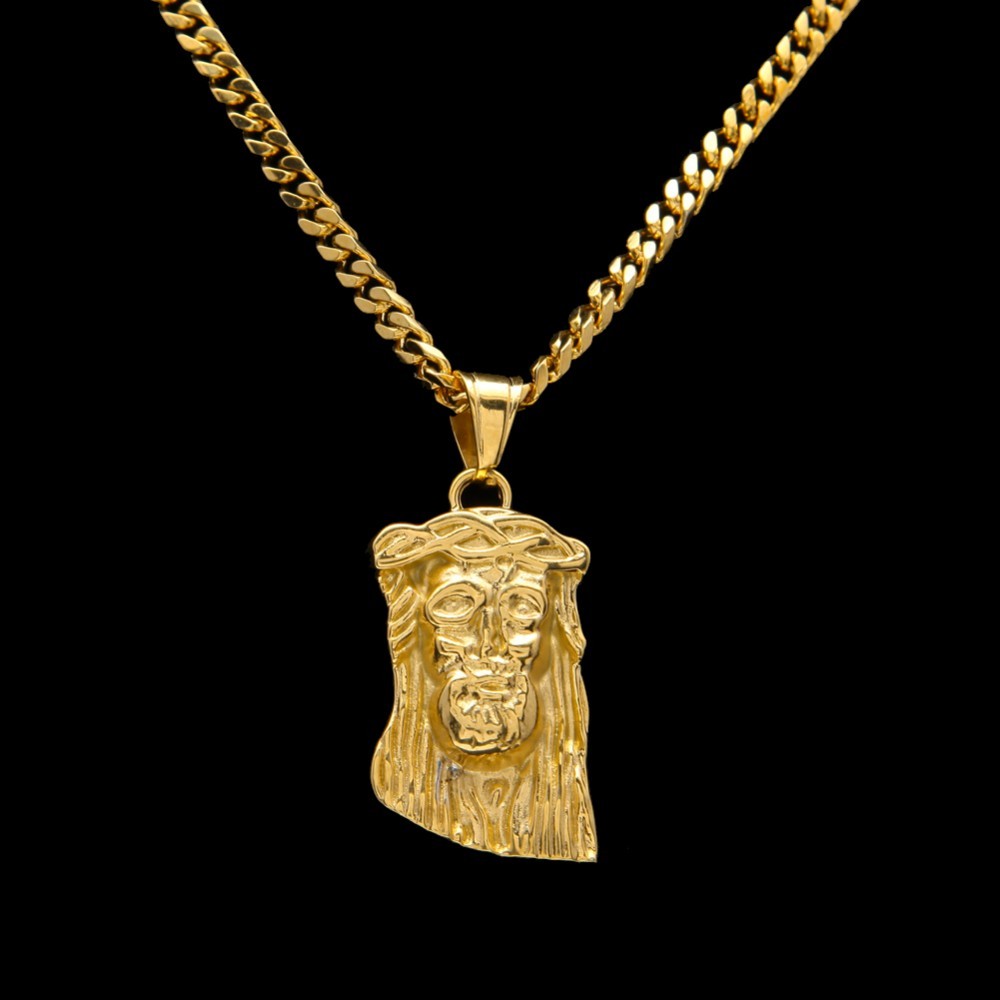 Pendentif Jésus en Acier Inoxydable