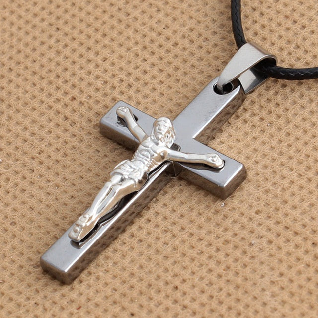 Croix du Christ en Acier Inoxydable
