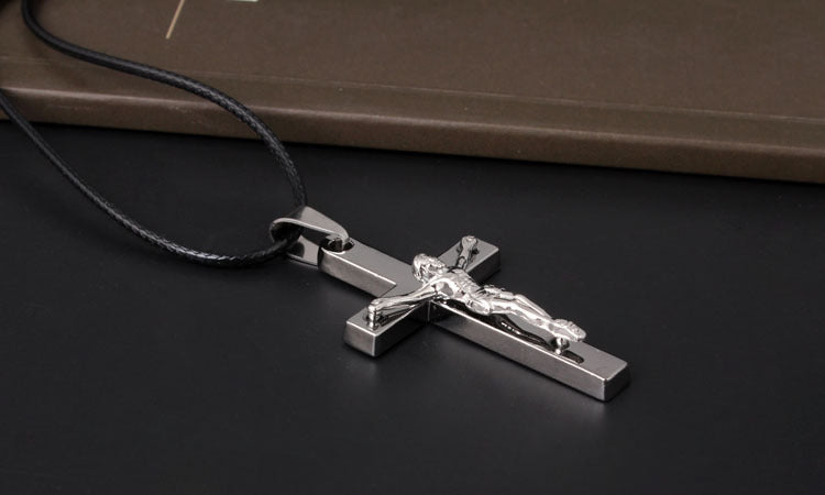Croix du Christ en Acier Inoxydable