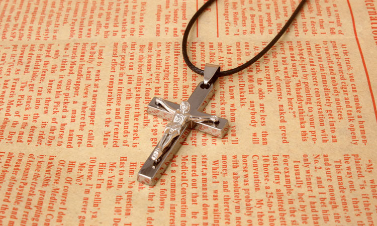 Croix du Christ en Acier Inoxydable