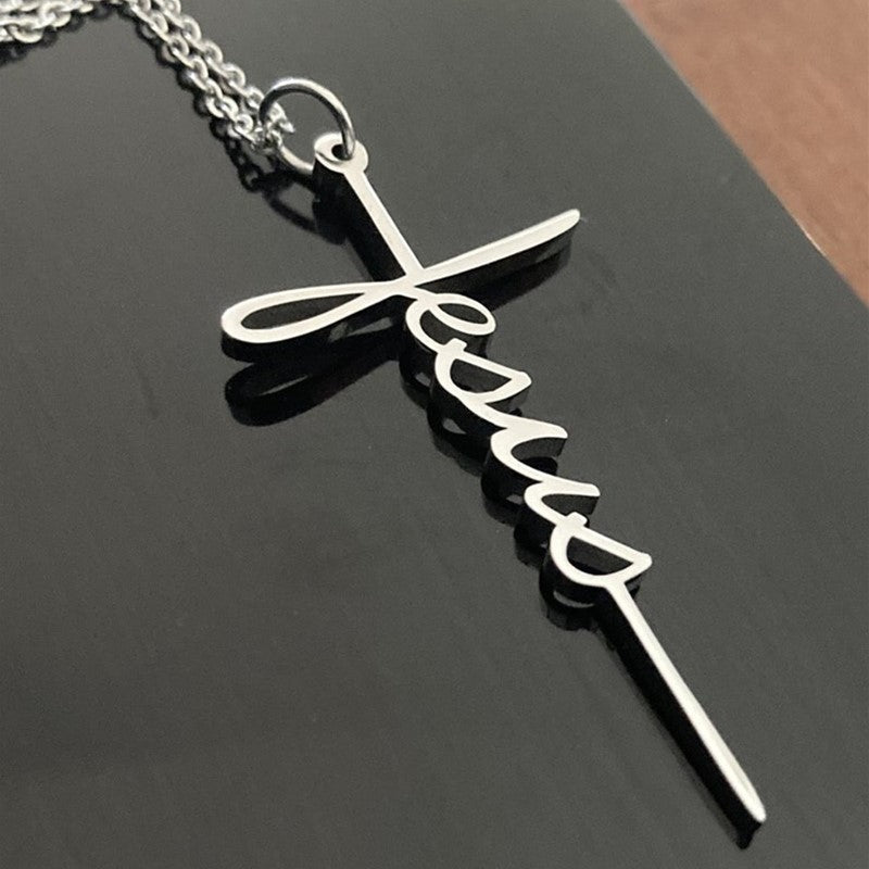 Pendentif Jésus en Acier Inoxydable