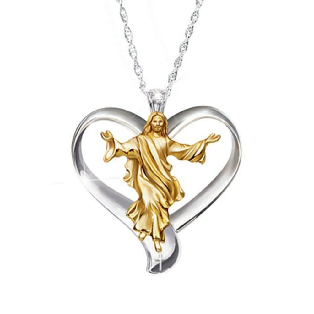 Pendentif Amour Et Jesus