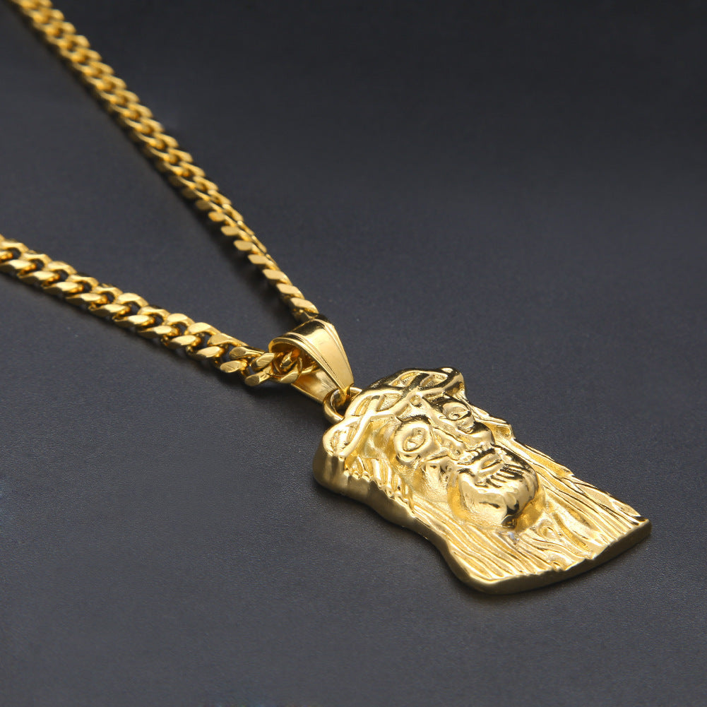 Pendentif Jésus en Acier Inoxydable
