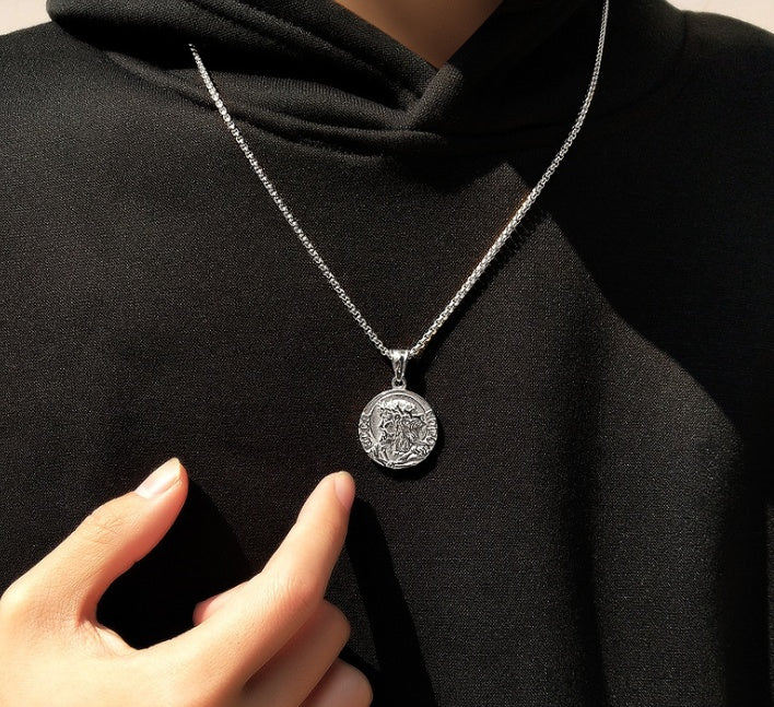 Jesus and Virgin Mary Necklace