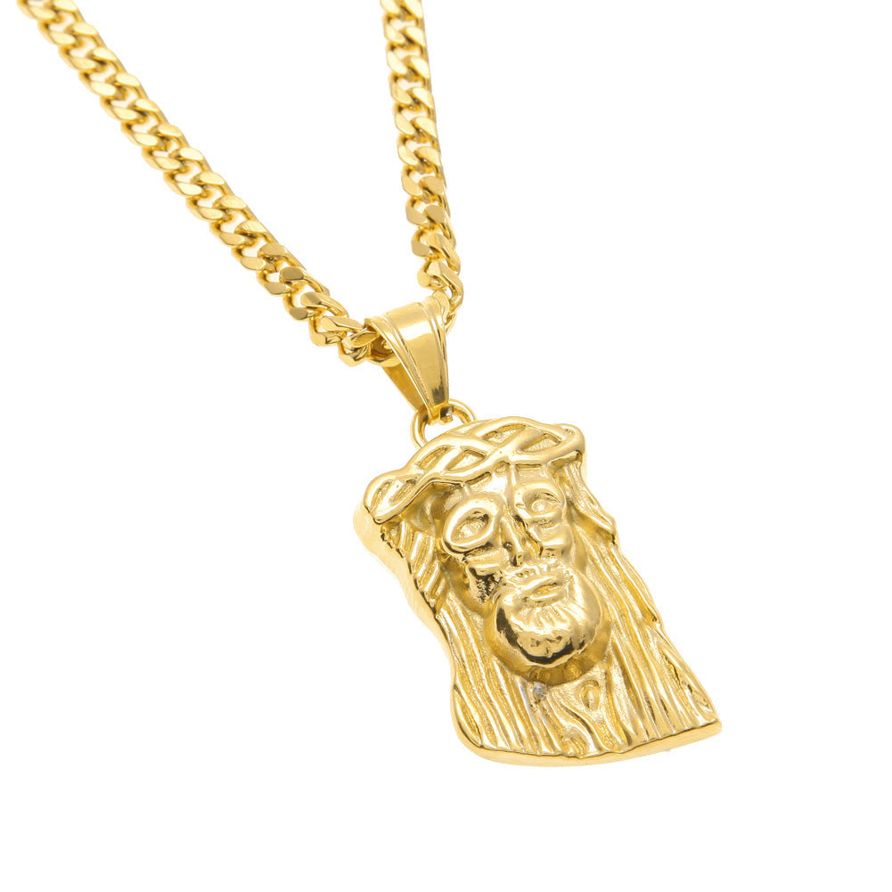 Pendentif Jésus en Acier Inoxydable