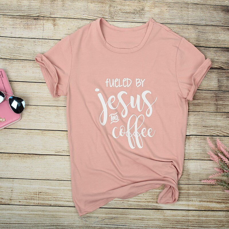 T-shirt "Fueled by Jesus" pour Tous
