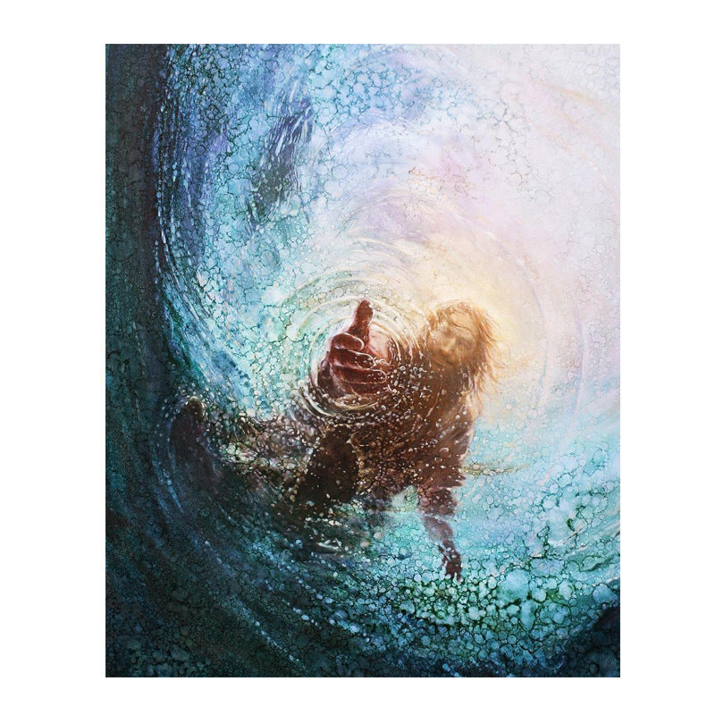 Tableau En Toile "Toile Jésus, Donne-moi Ta Main."
