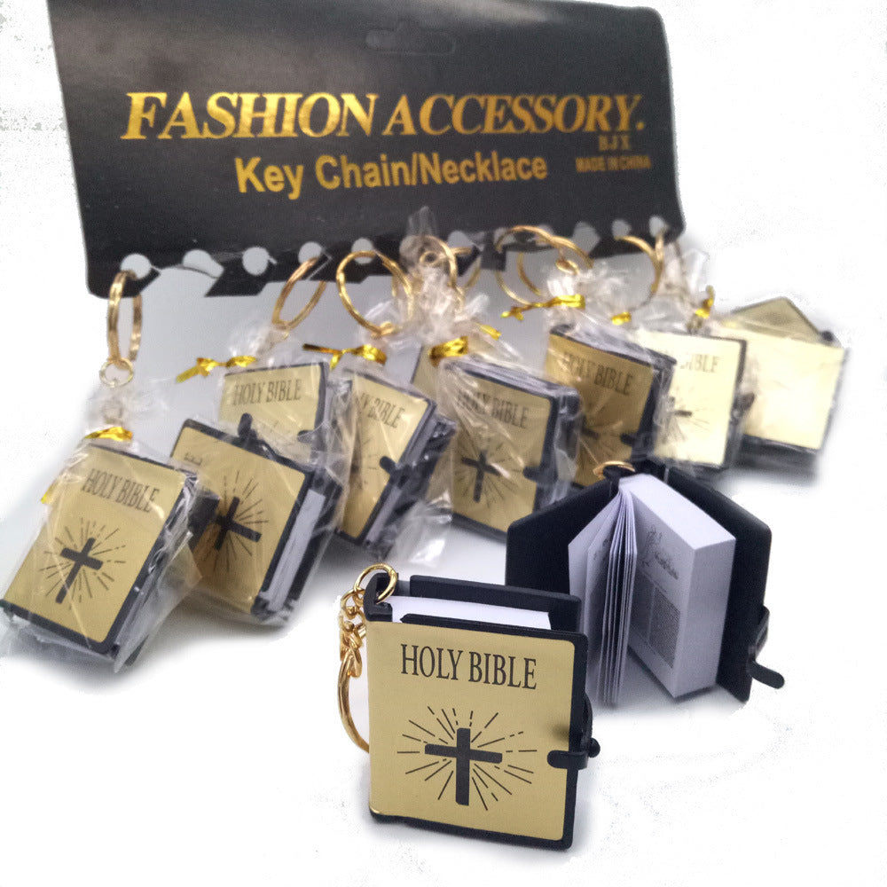 Mini Bible Shaped Keychain