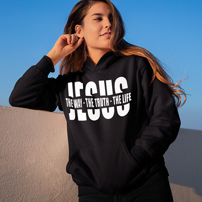 Hoodie "Jesus, the Way, the Truth, the Life"