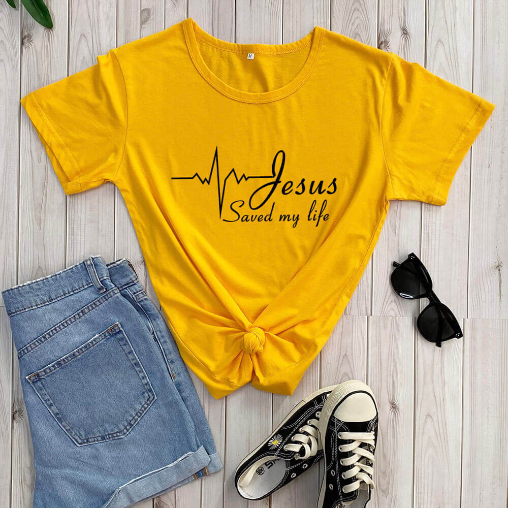 The “Jesus Saved My Life” T-shirt