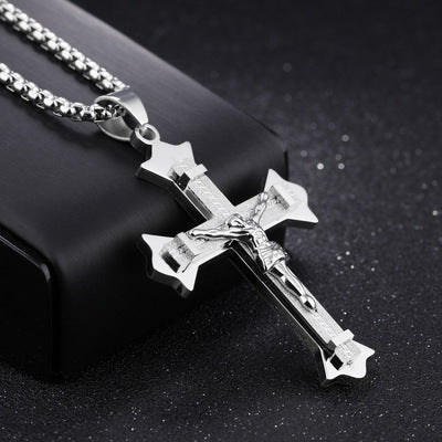 Stainless Steel Christ Cross Necklace