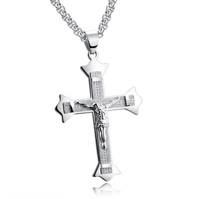 Stainless Steel Christ Cross Necklace