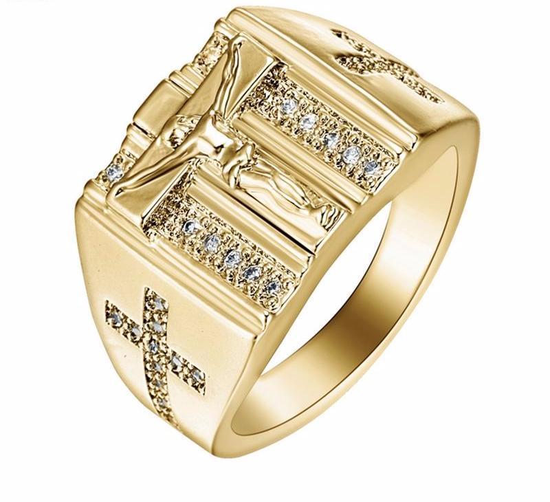 Gold Ring With Crystals