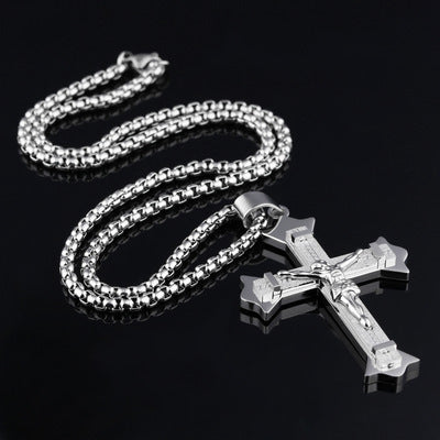 Stainless Steel Christ Cross Necklace