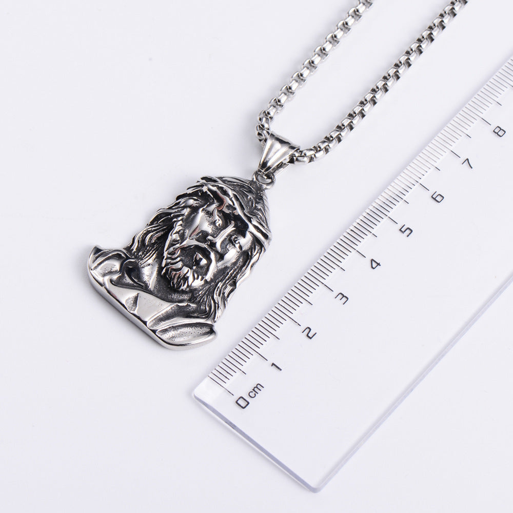 Jesus Pendant in Titanium